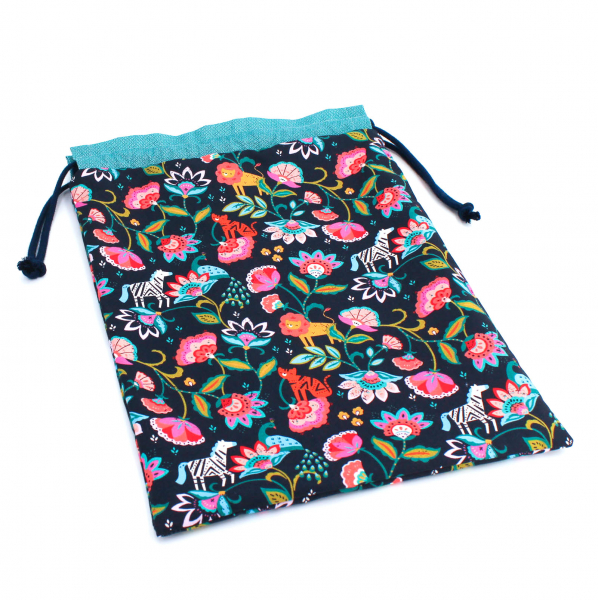 Projektbeutel/ Handarbeitsbeutel mit Kordel Indian Summer